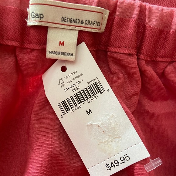 GAP Rose Pink stripe on stripe skirt - Picture 3 of 3